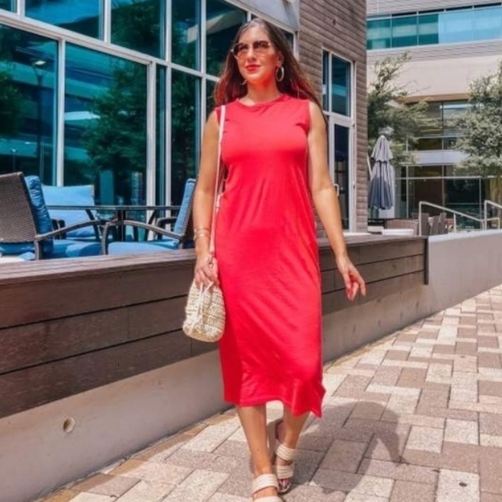 Shirt Dress Small Universal Threads Coral Midi Size S Summer Vacation